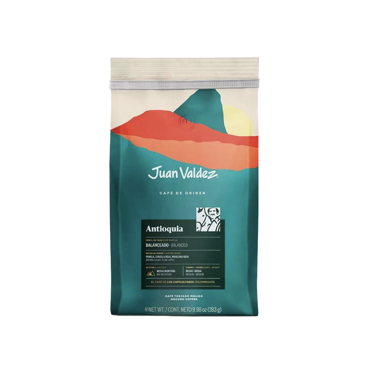 Antioquia Gourmet Ground Colombian Coffee Juan Valdez 283g