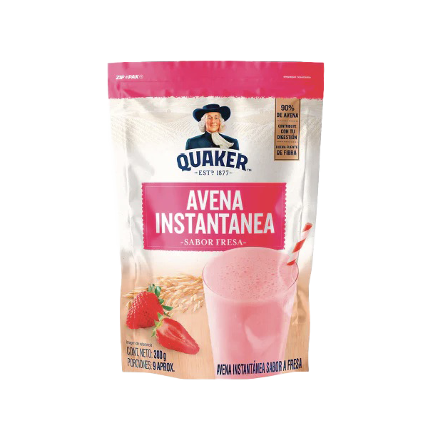 Avena Instant Oatmeal Drink Strawberry Quaker 300g