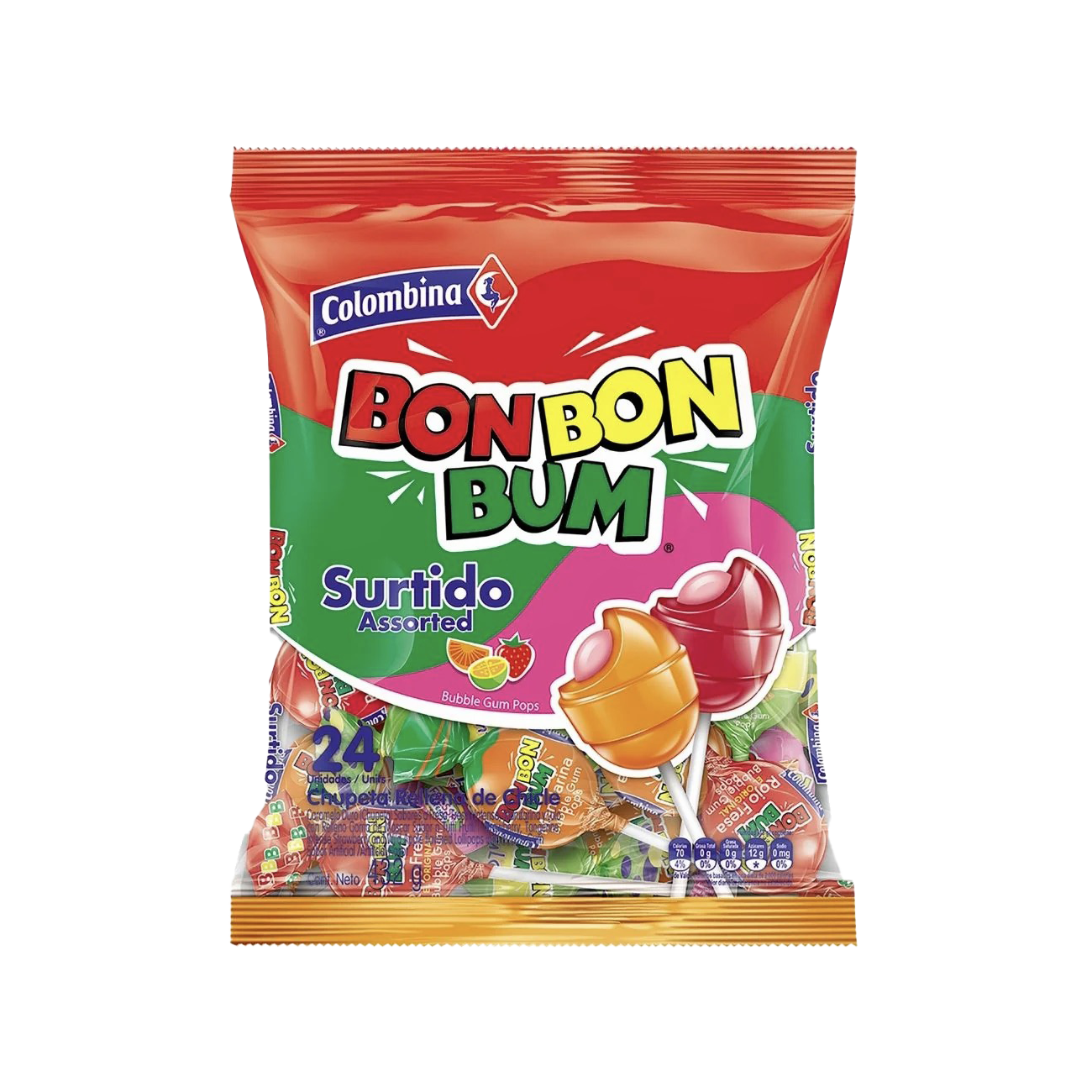 Bon Bon Bum Surtido Assorted 24 Pack