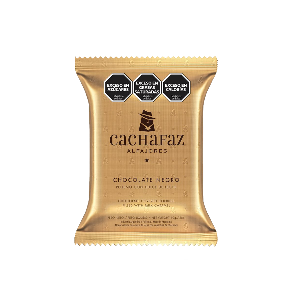 Cachafaz Alfajor Dark Chocolate x 2 - 60g