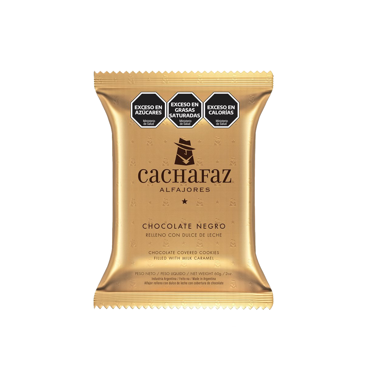 Cachafaz Alfajor Dark Chocolate x 2 - 60g