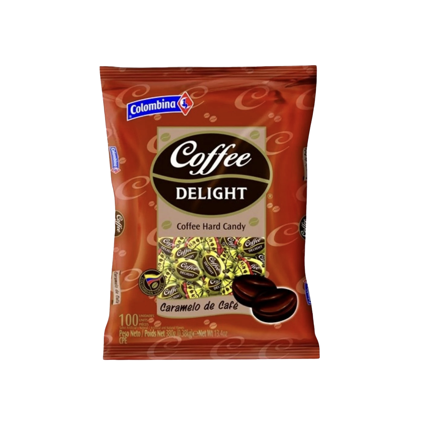 Coffee Delight Hard Candies Colombina 100 Pack 380g