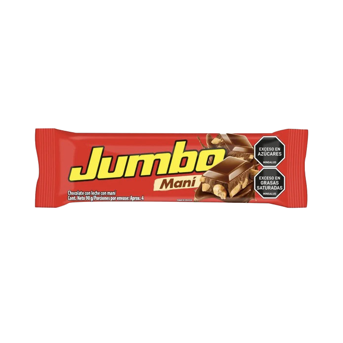 Jumbo Milk Chocolate Bar with Peanuts 90g