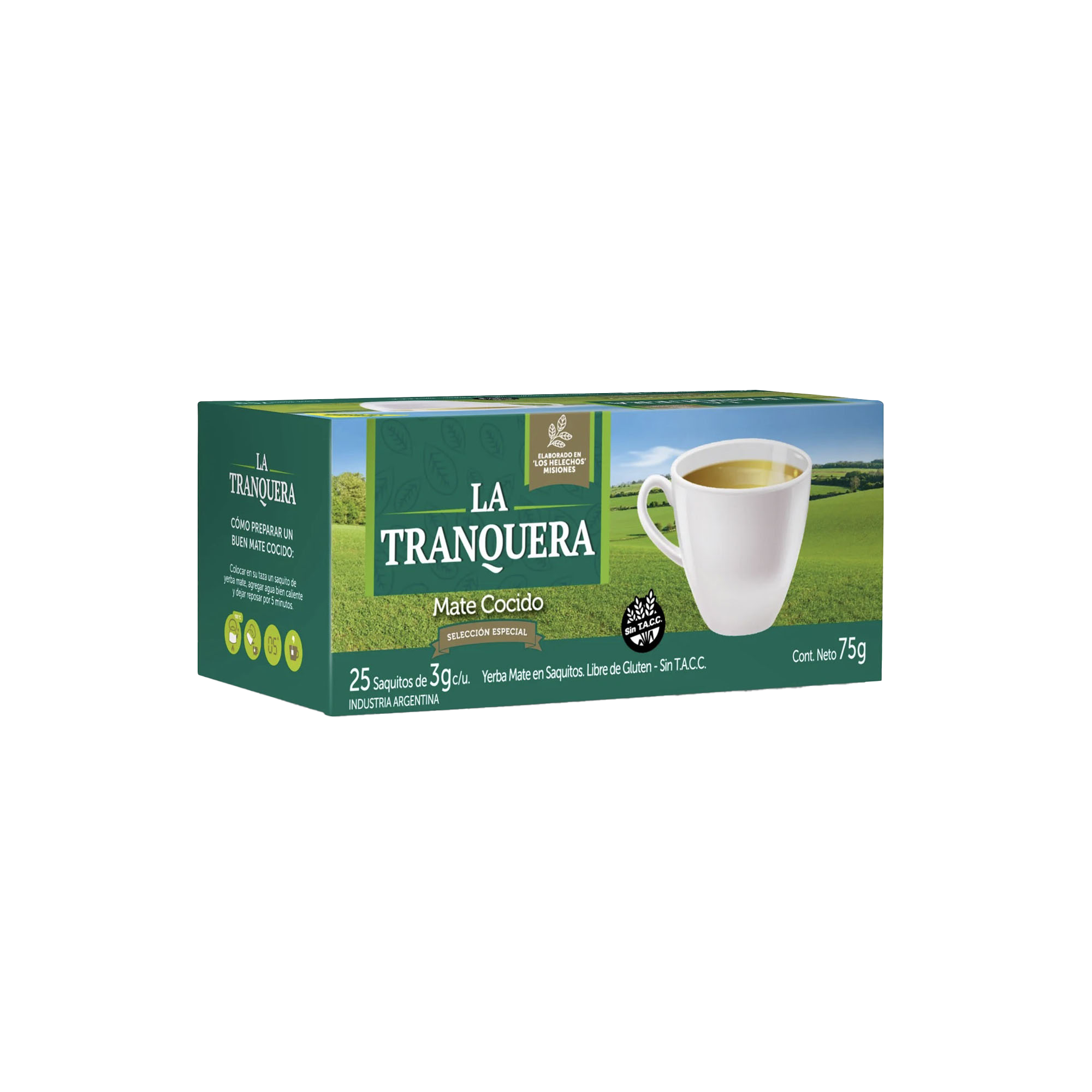 La Tranquera Mate Cocido Tea Bags 25 Pack