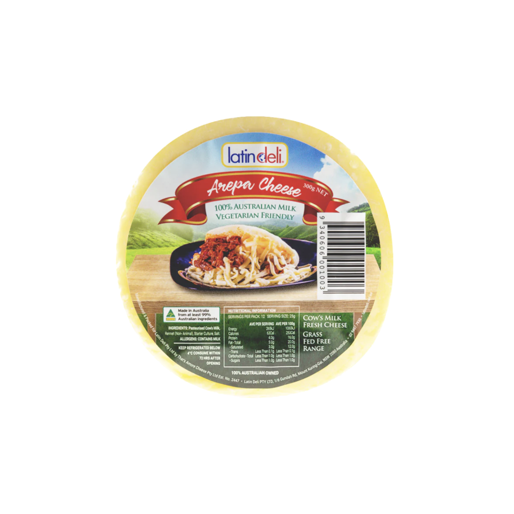 Arepa Cheese Latin Deli 300g