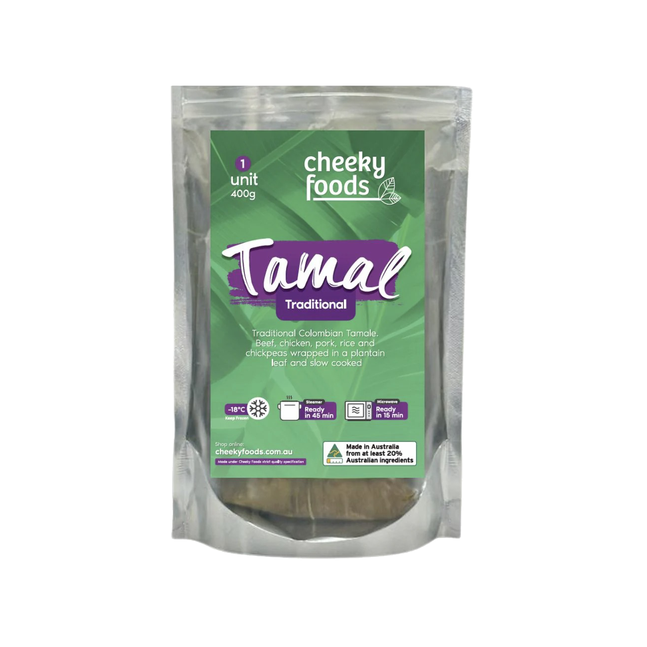 Colombian Meat Tamal Frozen 400g