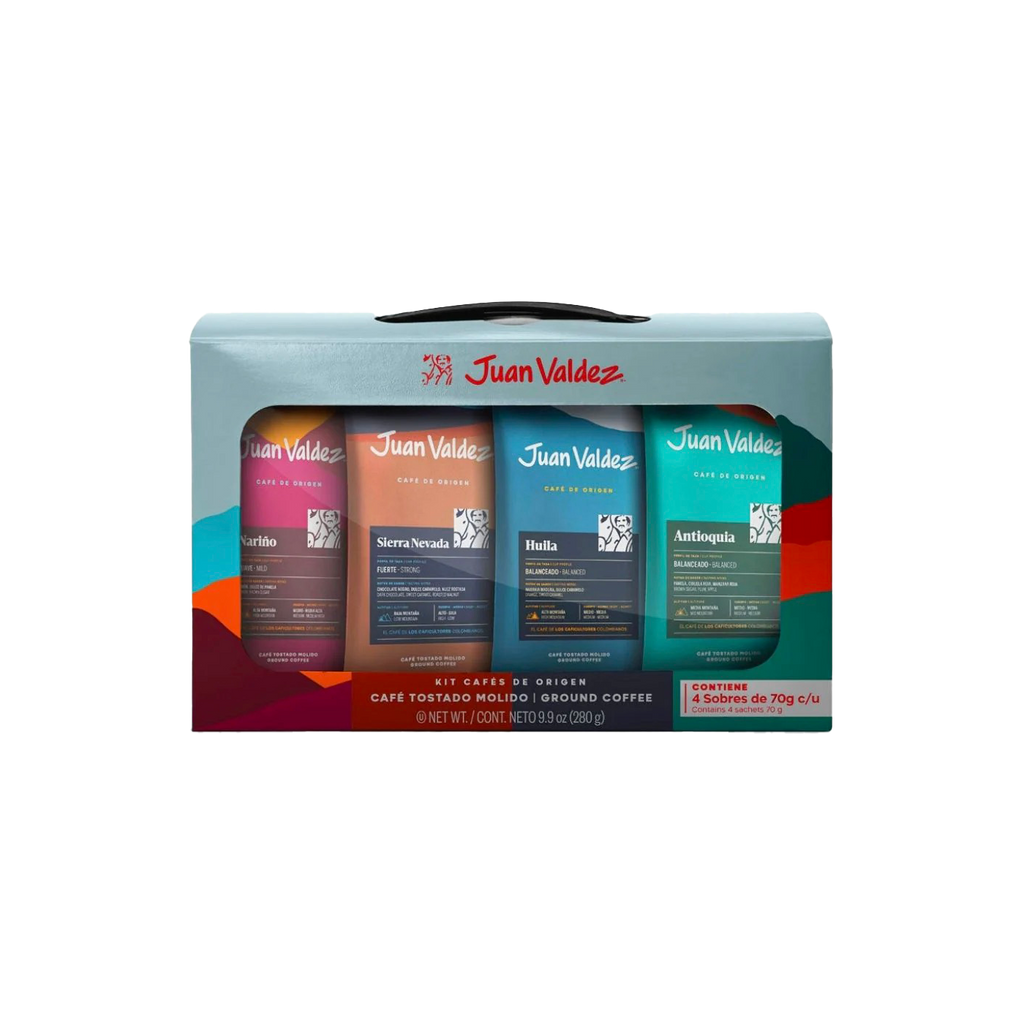 Ground Colombian Coffee Juan Valdez Kit of 4 Sachets 280g