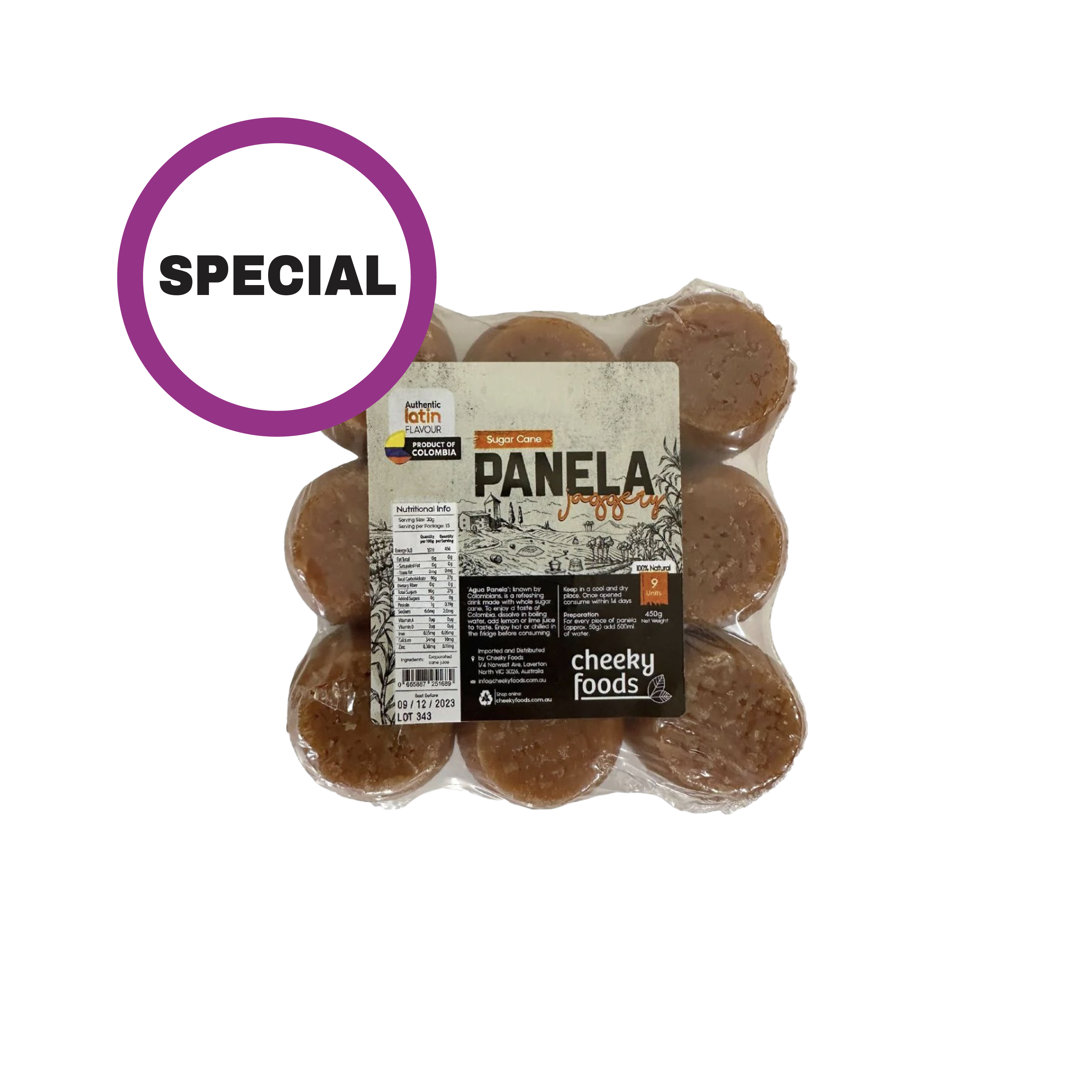 Panela Sugar Cane Jaggery 450g
