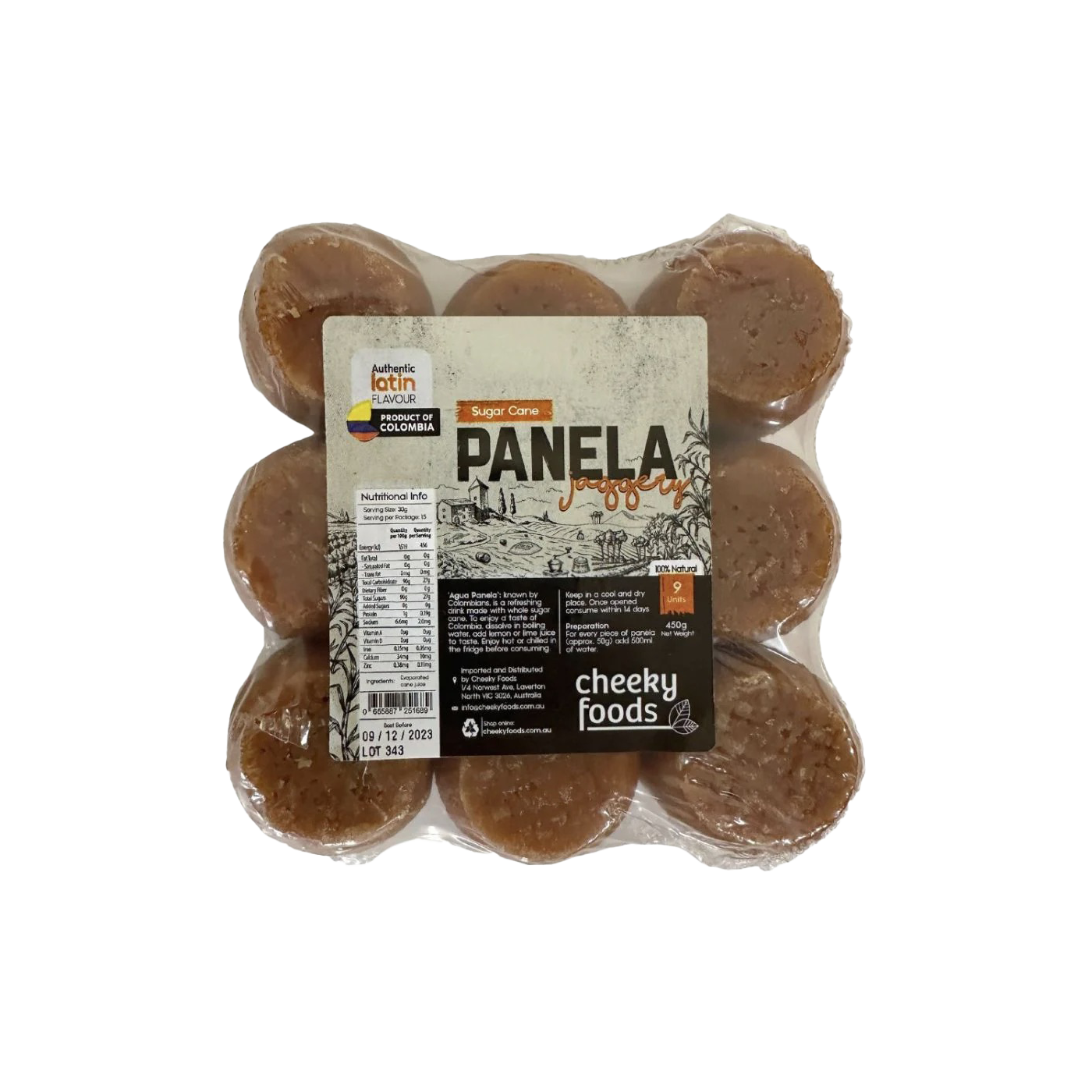 Panela Sugar Cane Jaggery 450g