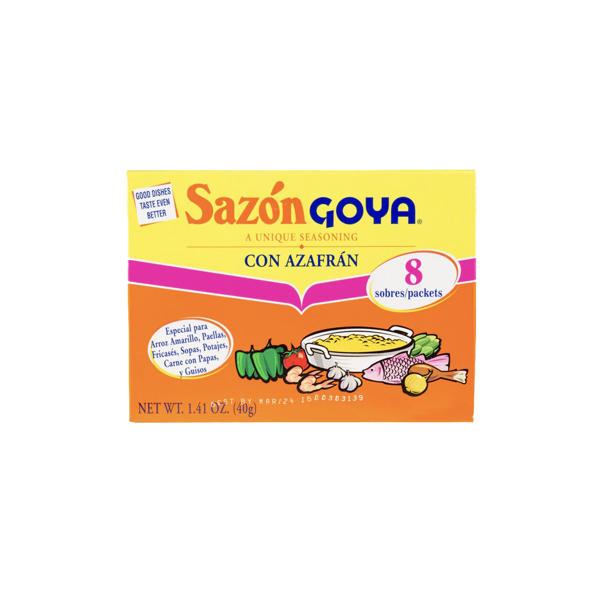 Sazón Goya con Azafrán 40g