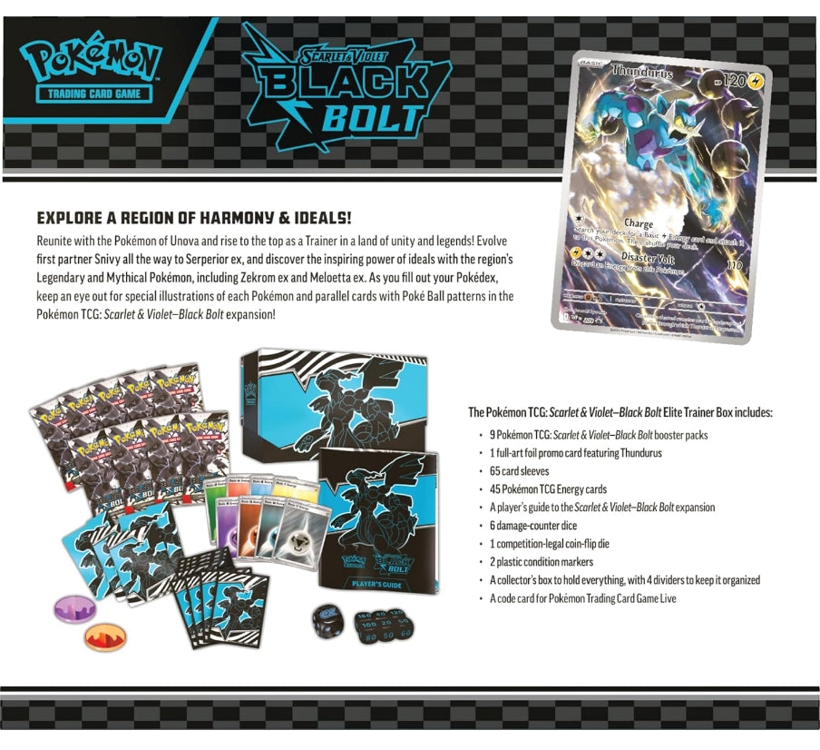 Pokemon - TCG - Black Bolt Elite Trainer Box