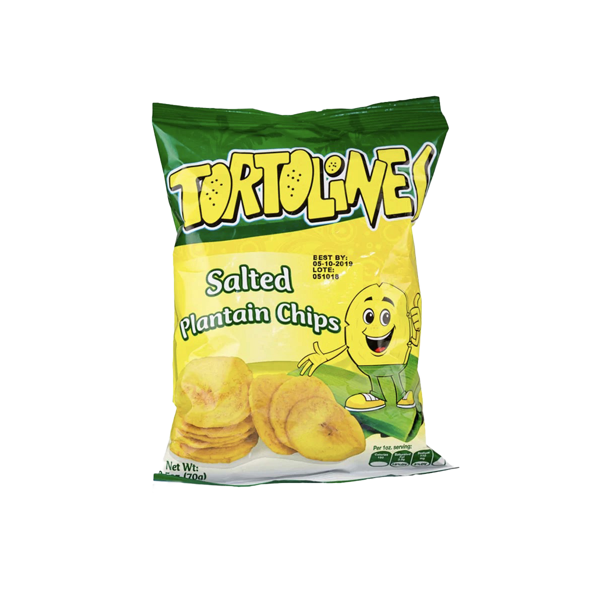 Tortolines Chifles Salados Salted Plantain Chips 70g
