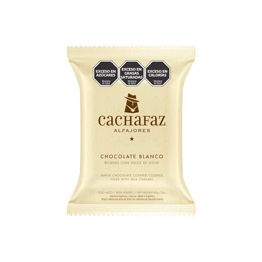 Cachafaz Alfajor White Chocolate x  2 - 60g