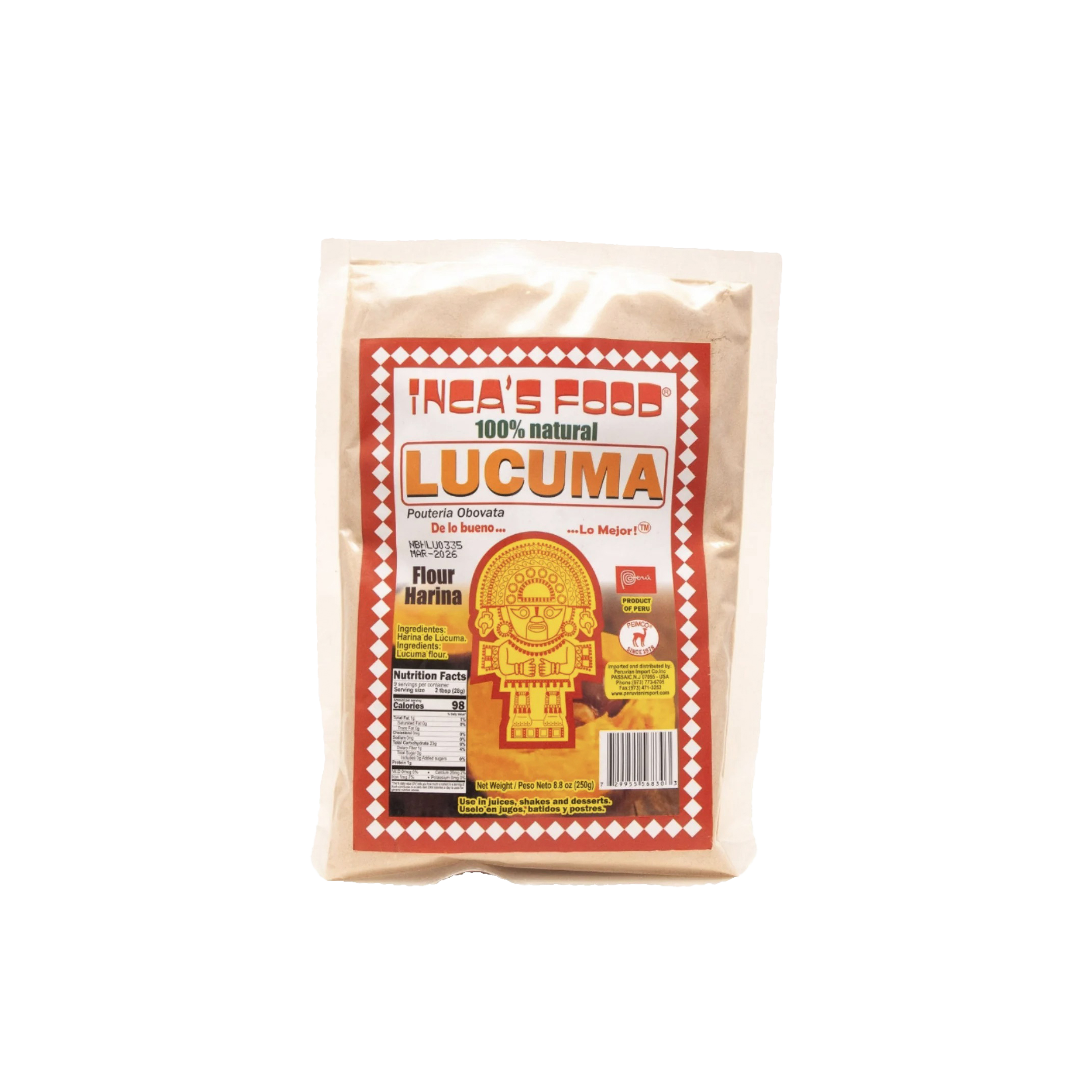 Lucuma Powder Inca's Food 250g