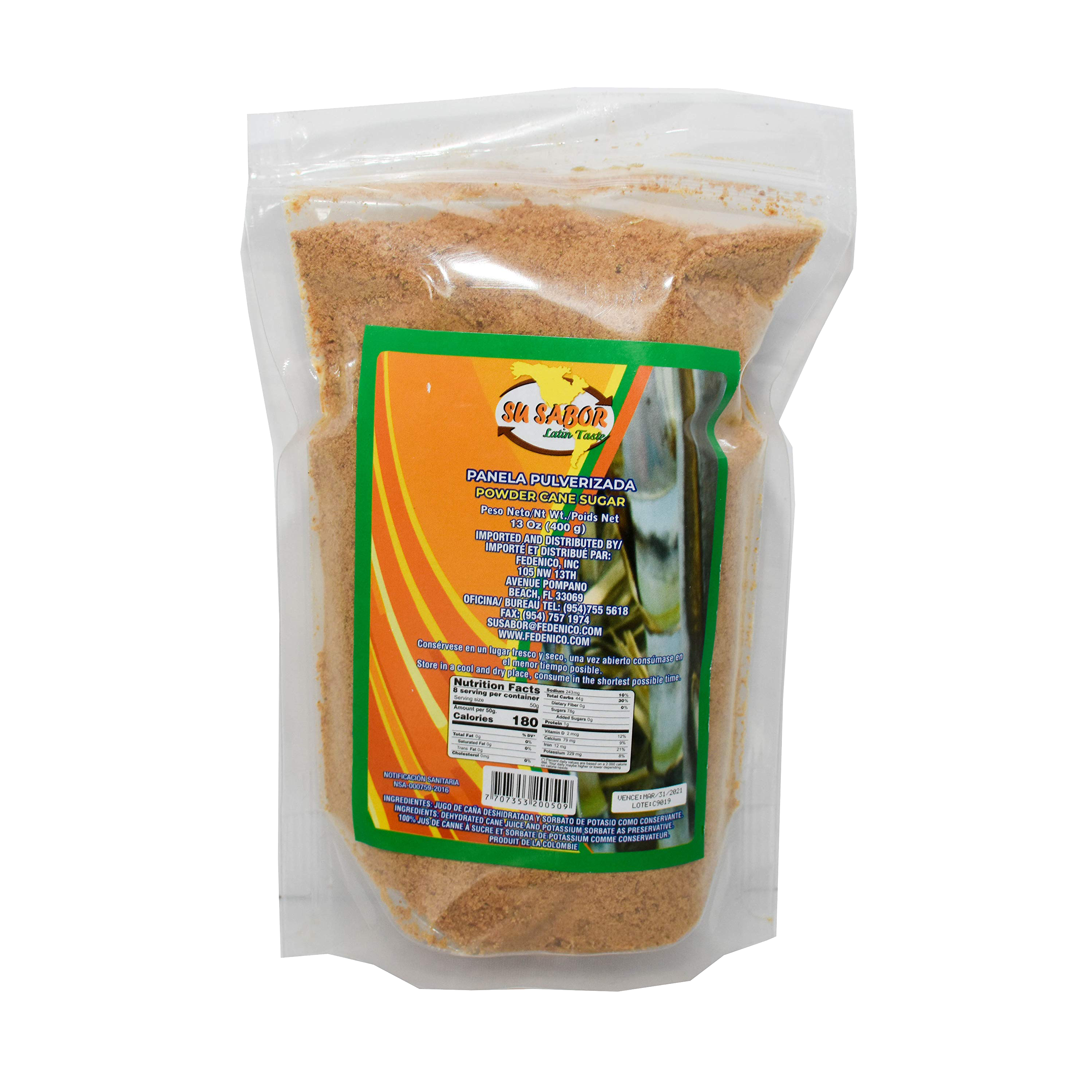 Panela Pulverizada | Pulverised Sugar Cane 400g