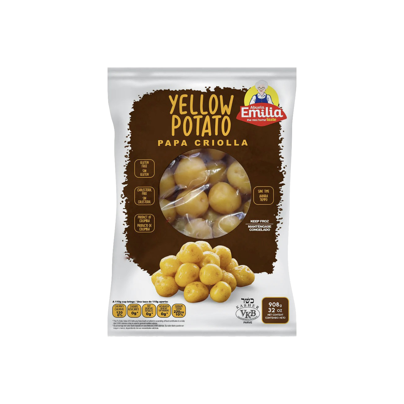 Yellow Potato Papa Criolla Frozen 1kg